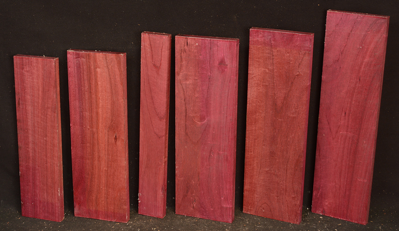Beautiful FIGURED Purple Heart Lumber Wood  Air Dried 42" x 4" x 3/4" FREE SHIP 